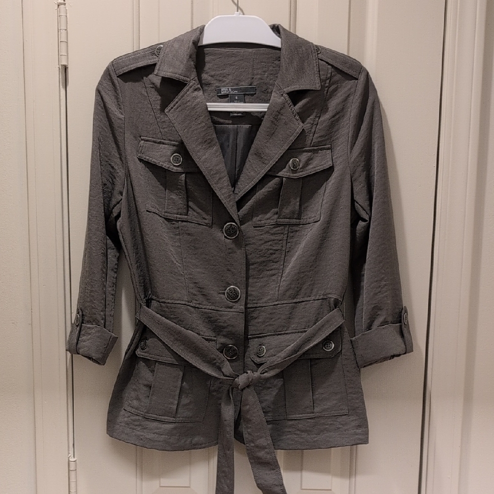 89th & Madison Olive 🫒 Green Belted Blazer Or utility Jacket